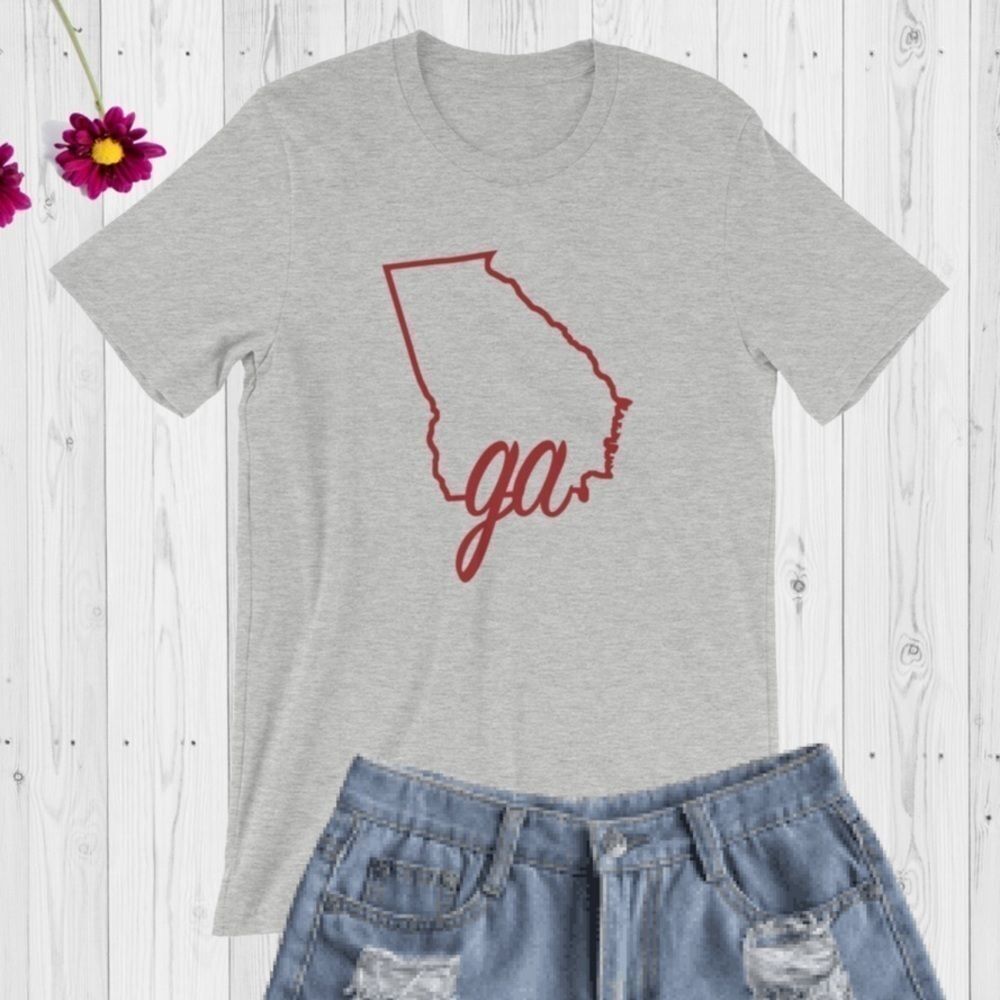 GA State Line Graphic Tee
